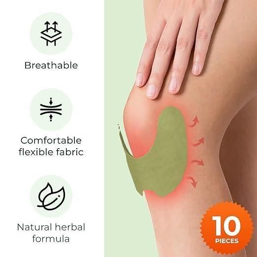 Herbal Knee Pain Relief Patch,10 PCS wellnee Knee Patches
