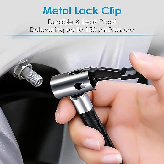 Car Tyre Inflator, Rechargeable Portable Air Compressor, 2X Fast Inflation, Cordless and Accurate Tire Pressure with Digital Display, 150PSI Auto Shut Off Air Pump for Car, Bike, Cycle, Ball